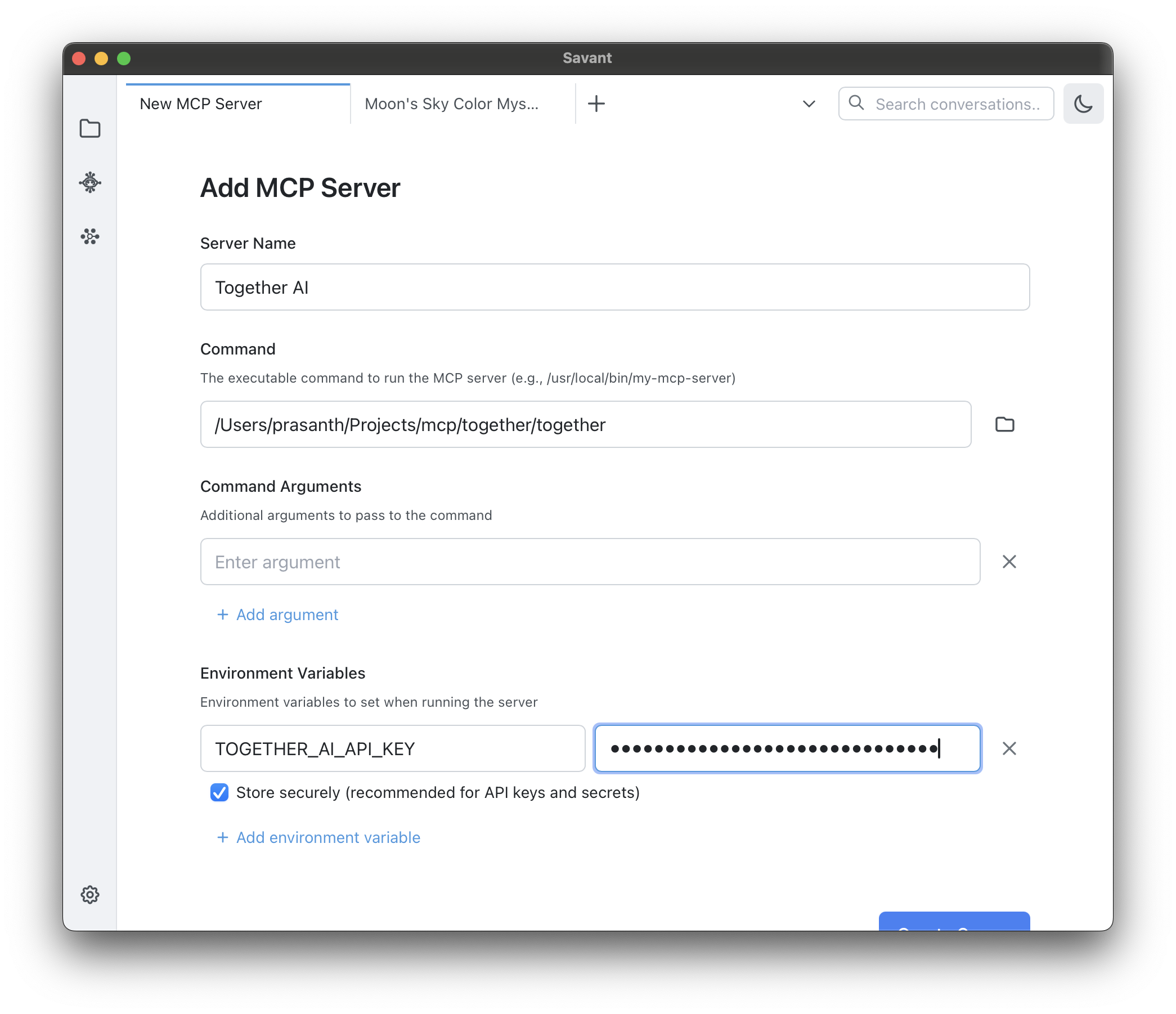 MCP tool installation and usage