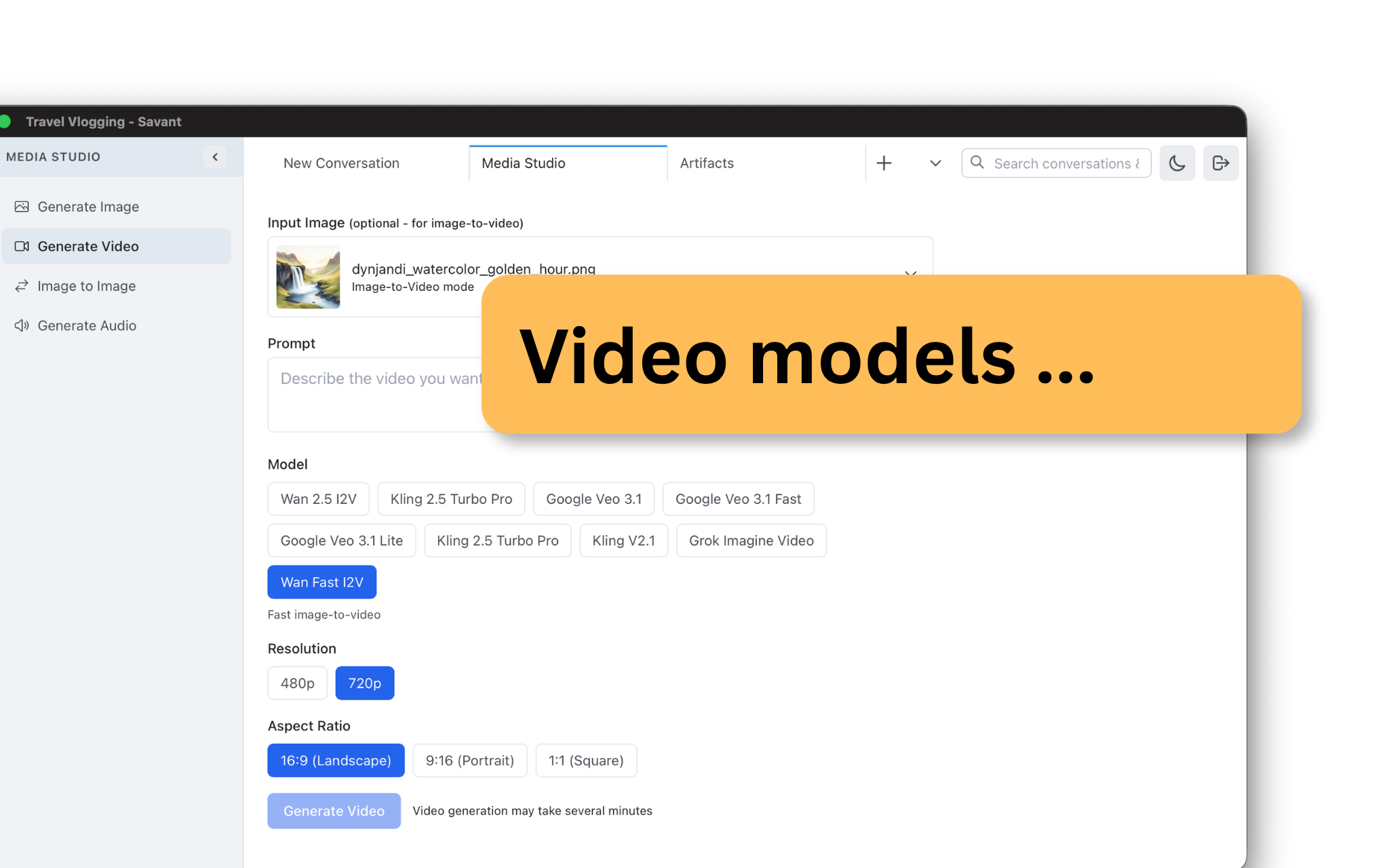 Video generation models