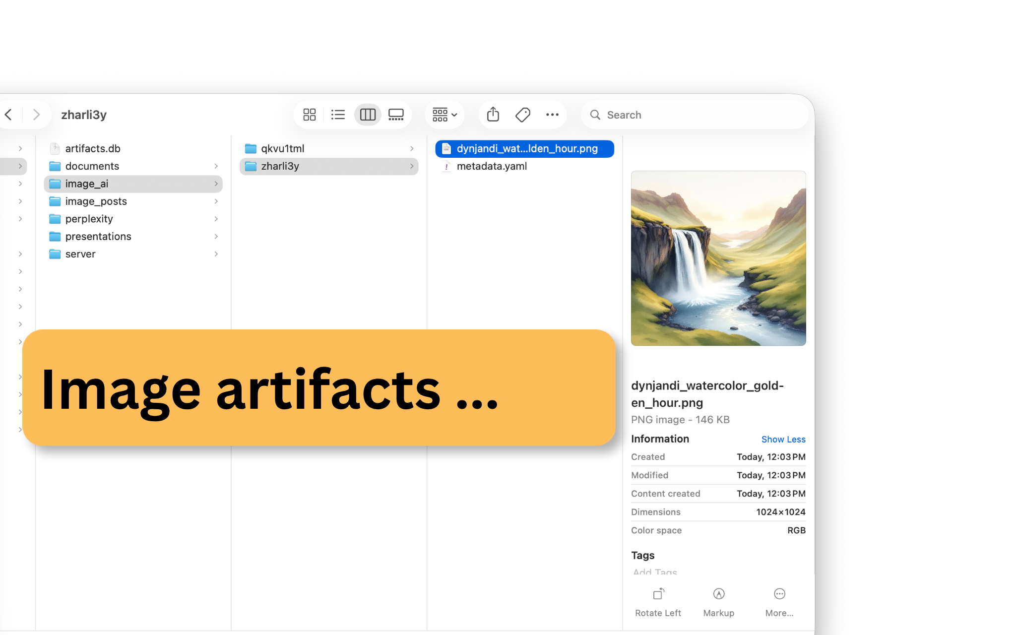 Generated images saved as local files